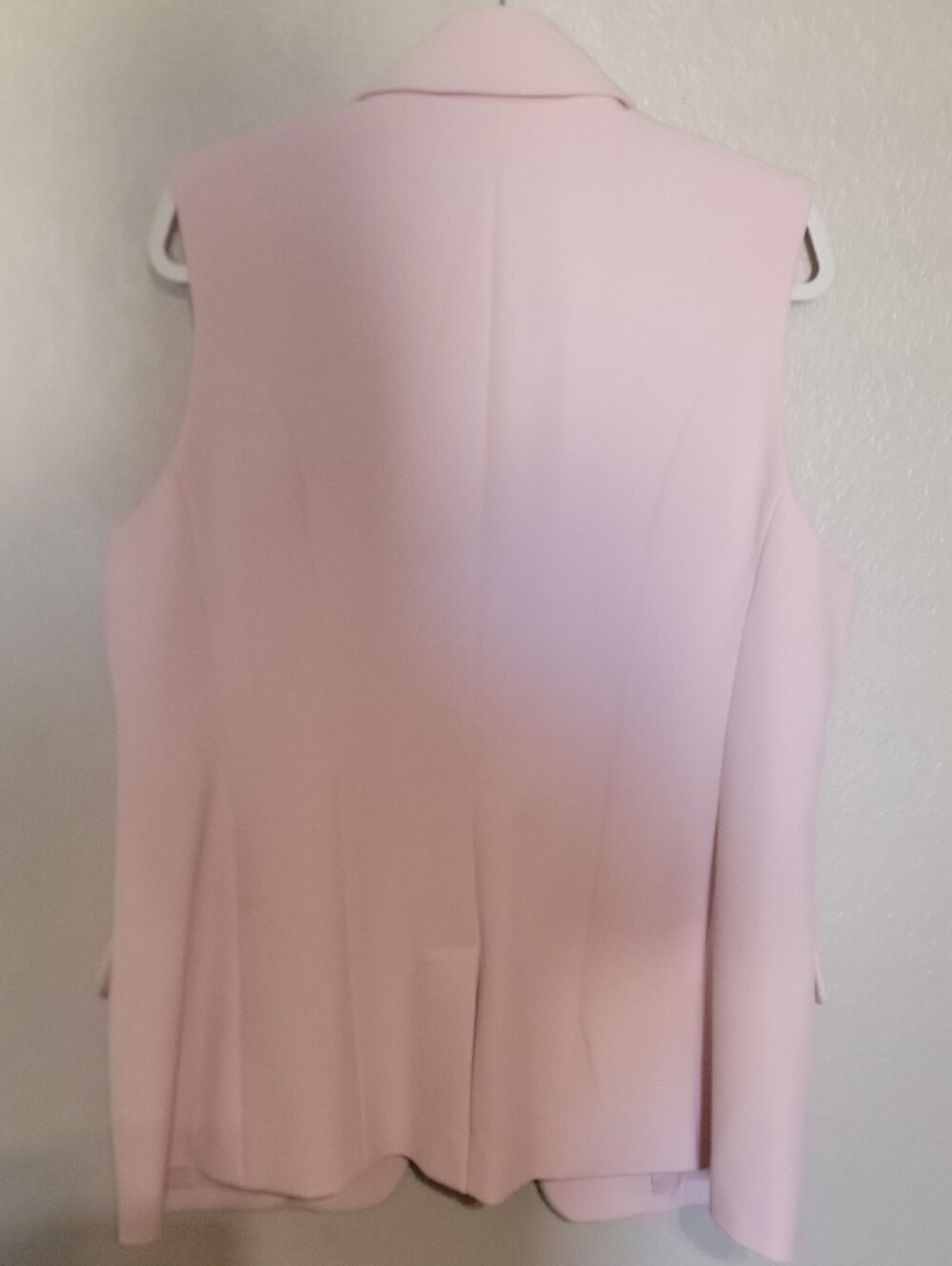 Express Light Pink Sleeveless Blazer Vest - Picture 3 of 4